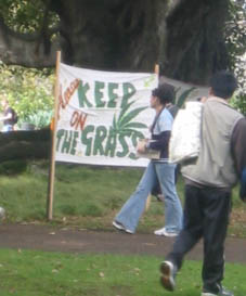 banner in Albert Park