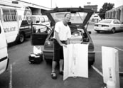 Mark Smith picks his growlights up from the police station